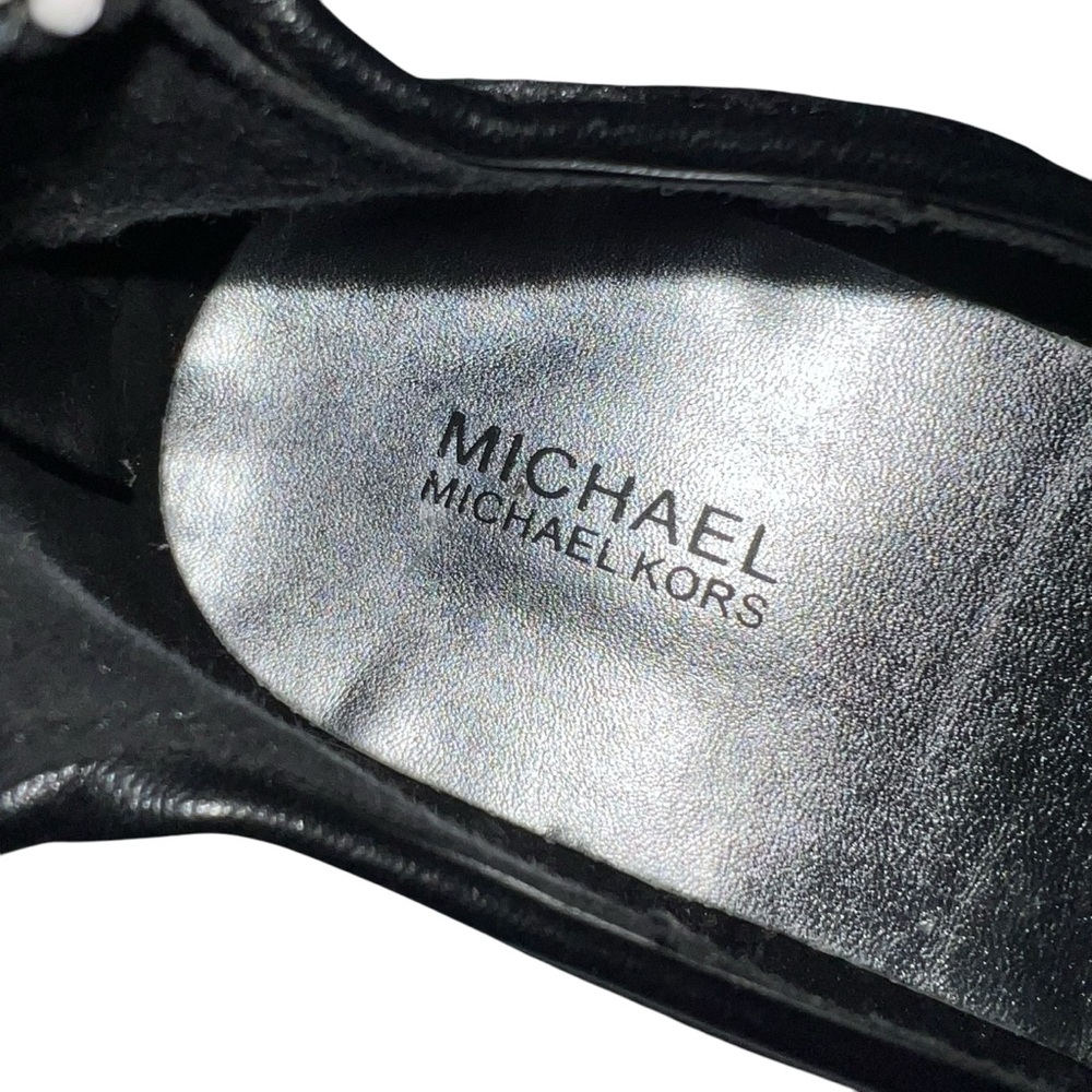 Michael Kors Black Dress Shoes with Silver Accents - Picture 8 of 10